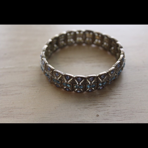 Blue Rhinestone bracelet - Picture 1 of 1