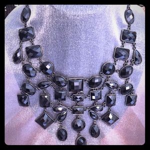 Black gemstone necklace