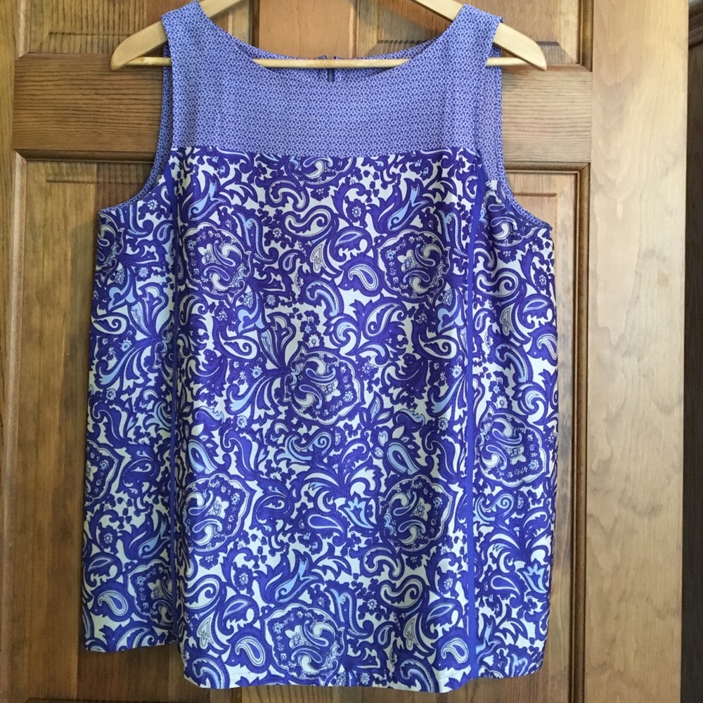 Flowing light floral summer top