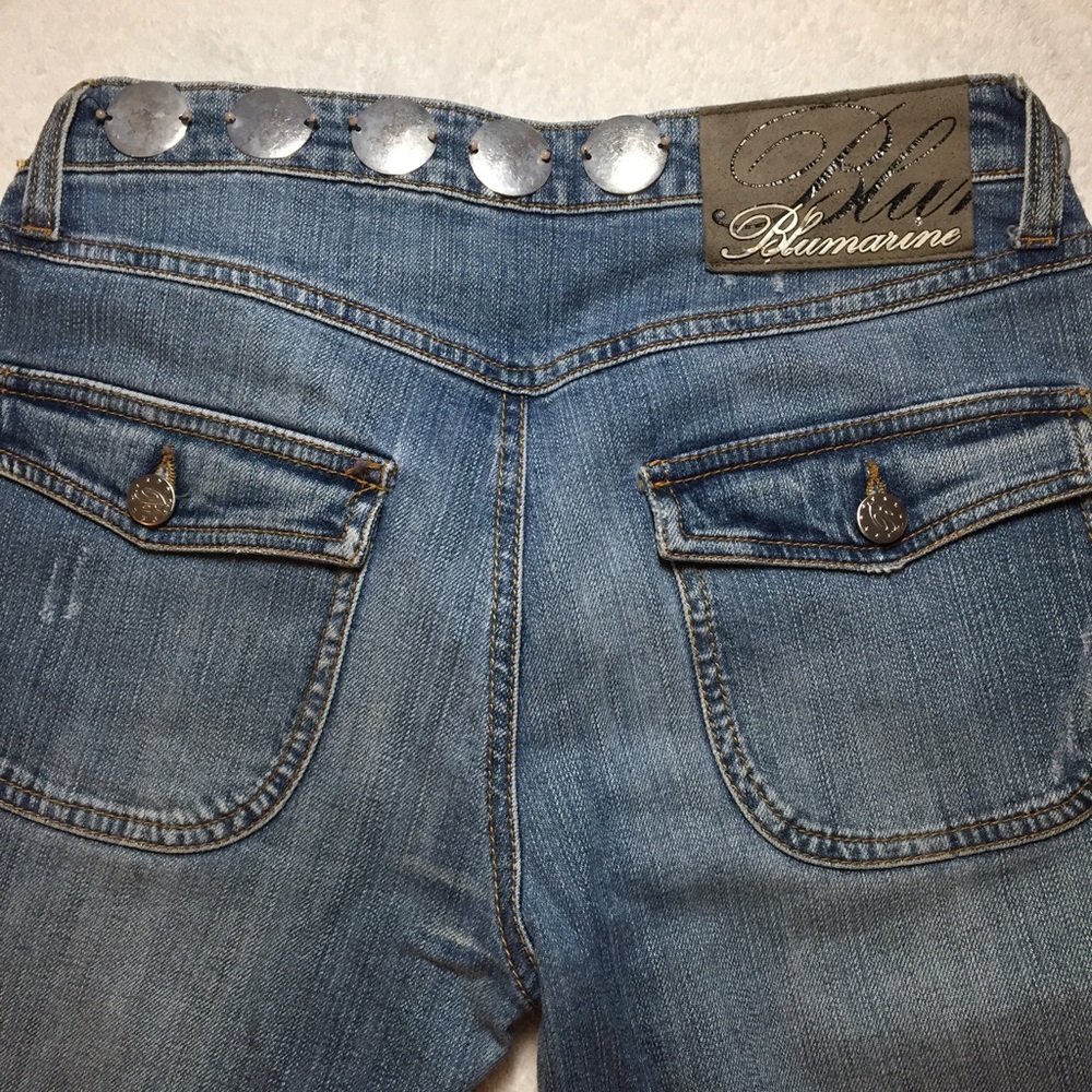 SOLD Blumarine Vintage Jeans with Silver Discs - Picture 6 of 8