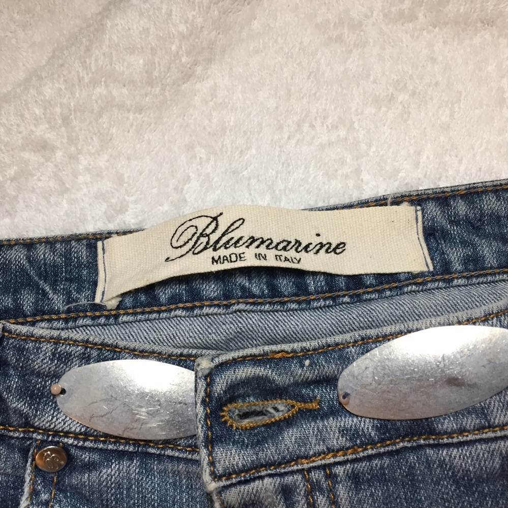 SOLD Blumarine Vintage Jeans with Silver Discs - Picture 7 of 8