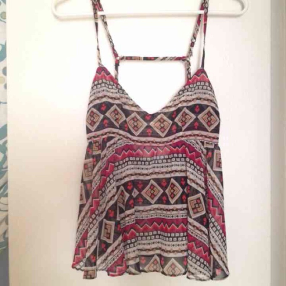 LF Aztec Babydoll top