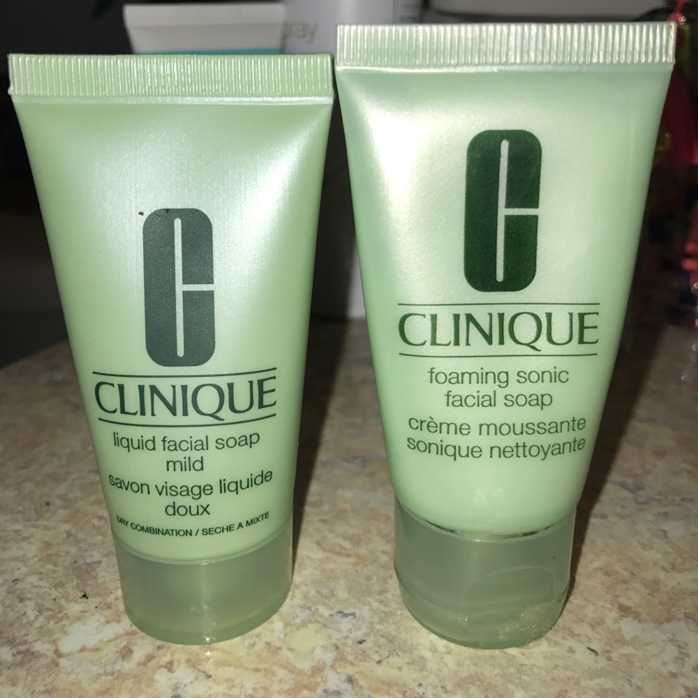 Clinique liquid and foaming facial soap