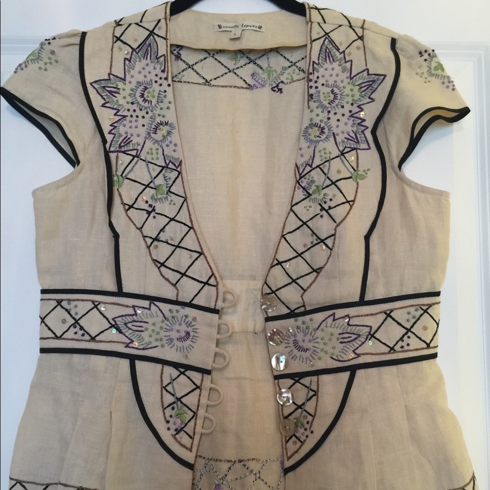 Linen Nannet Lapore top