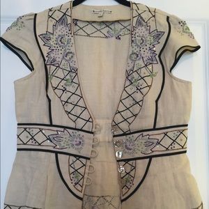 Linen Nannet Lapore top