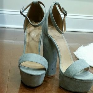 Stylish Gray Platforms