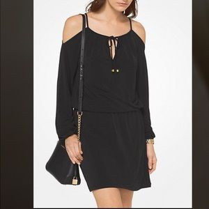 NWT Michael Kors Peekaboo/cold shoulder Dress M