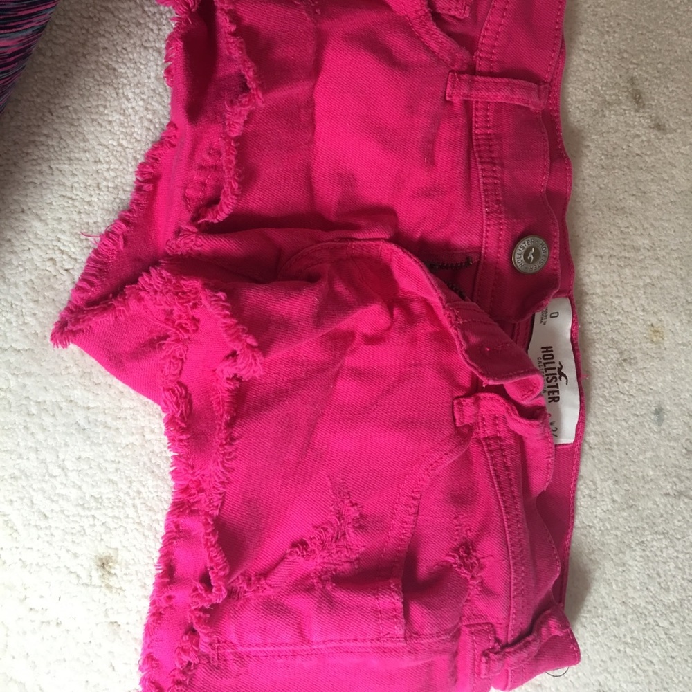 Pink jeans and white leotard