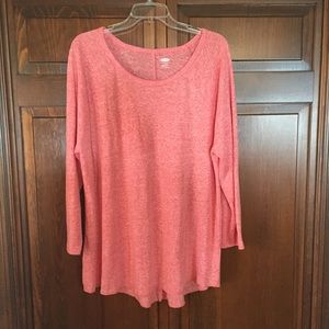 Old Navy Linen Knit Long Sleeve Shirt