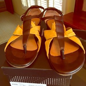 FRATELLI ROSSETTI LEATHER SANDALS.
