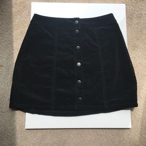 Brandy Melville velvet skirt