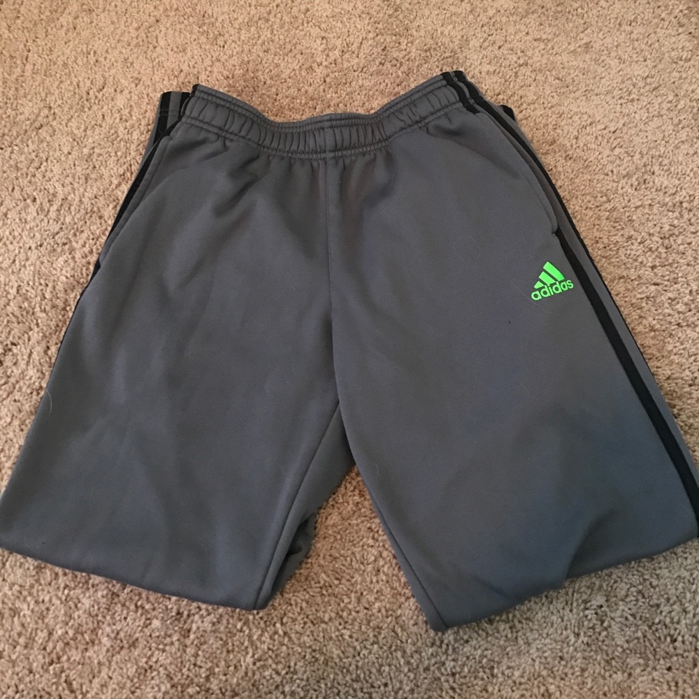 Black and grey boys adidas pants