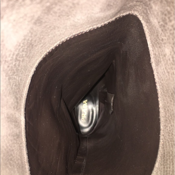 Prada Tall Logo Riding Boot - Picture 2 of 4