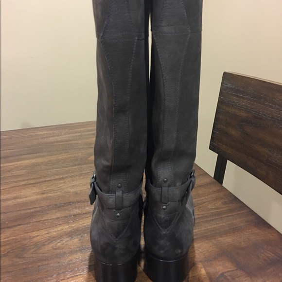 Prada Tall Logo Riding Boot - Picture 4 of 4