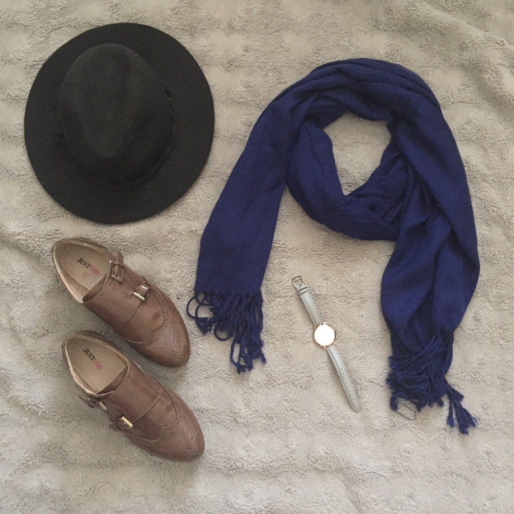 Navy scarf