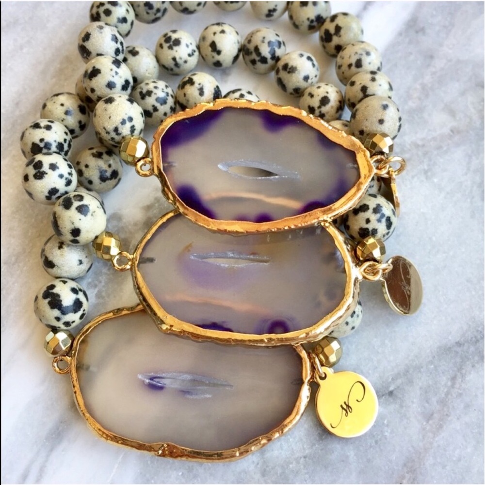 🦄HP🦄Purple Agate Jasper Bracelet - Picture 12 of 16