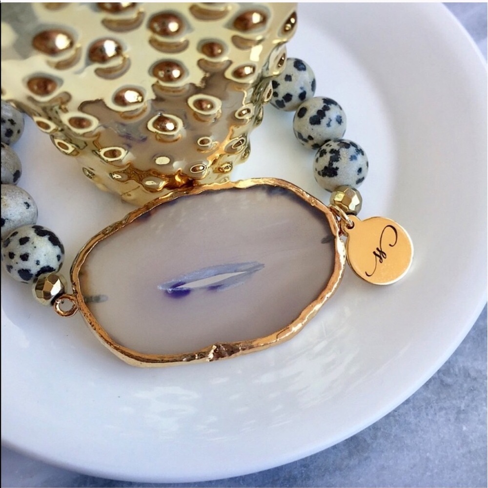 🦄HP🦄Purple Agate Jasper Bracelet - Picture 14 of 16