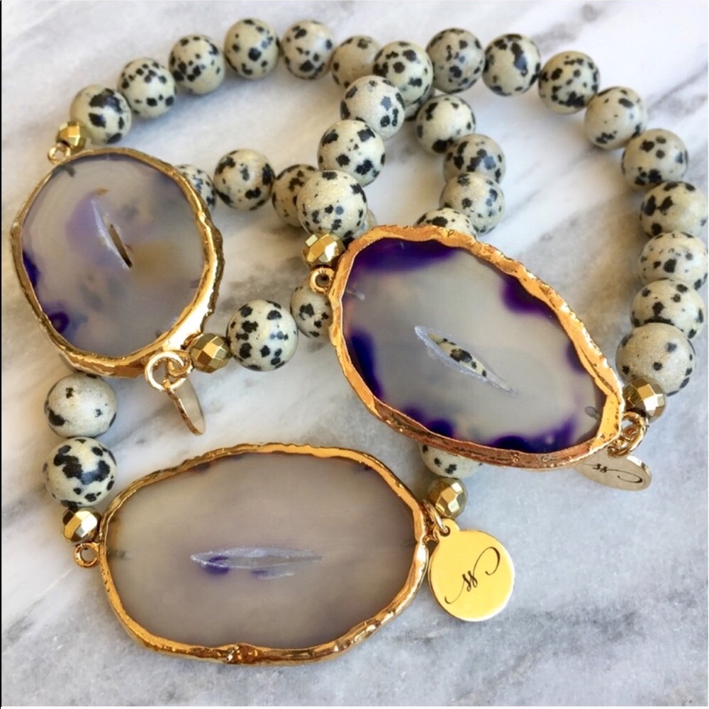 🦄HP🦄Purple Agate Jasper Bracelet - Picture 13 of 16