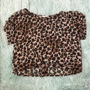 Leopard print silk crop | A'gaci