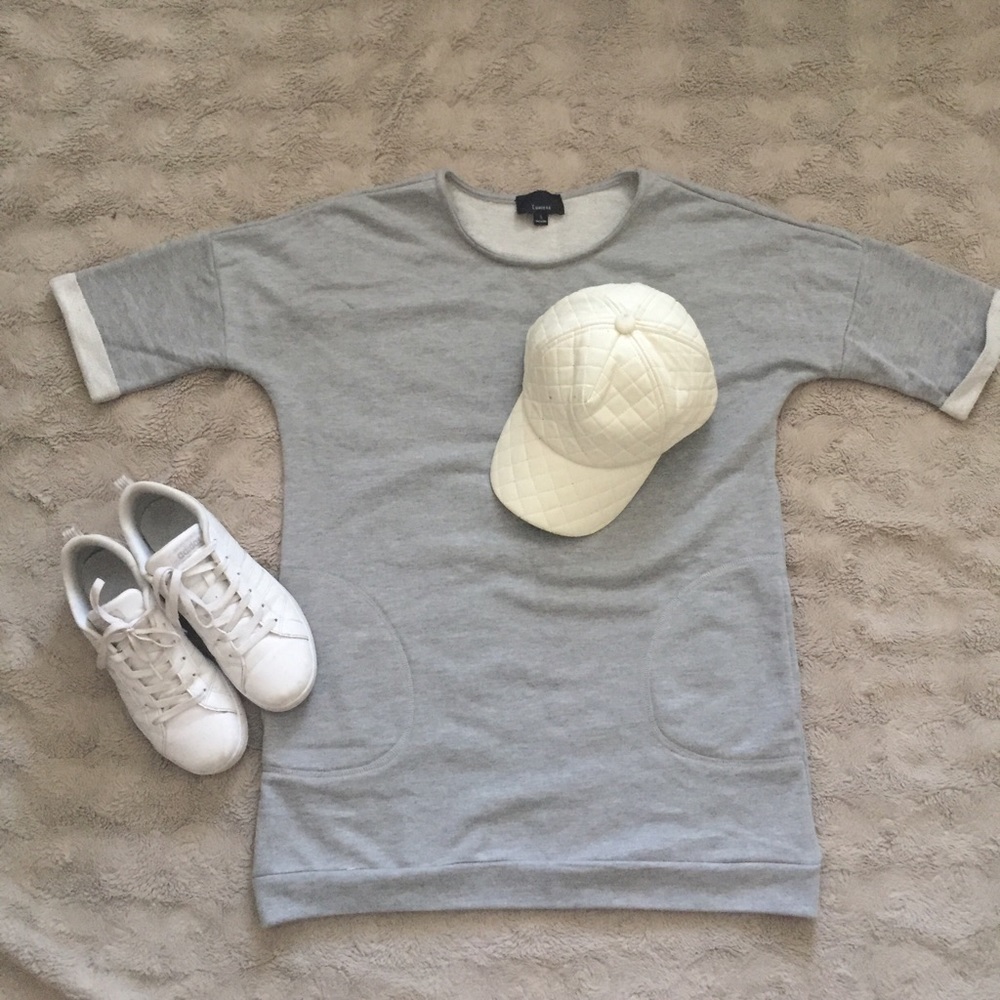 Grey pocketed dress🐀