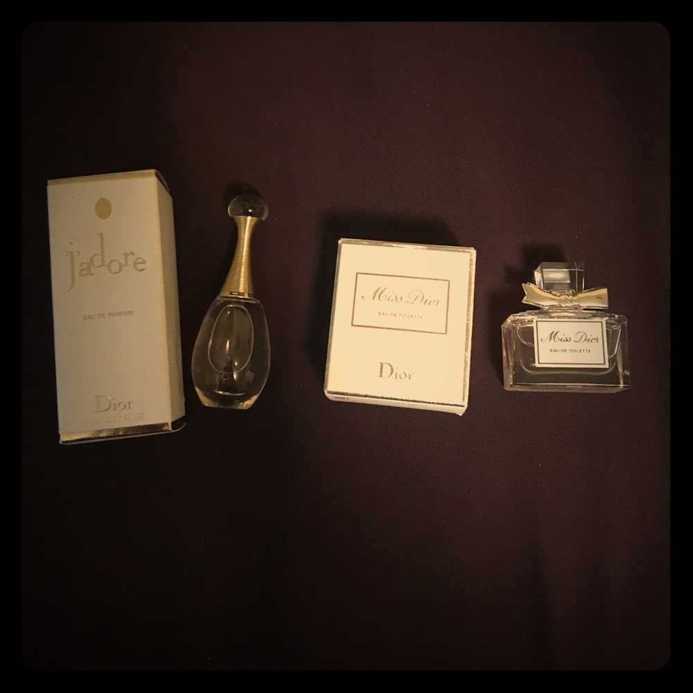 Miss Dior wet and Jadore Miniatures!