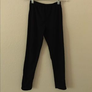 black cotton leggings
