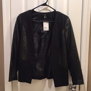 H&M Faux Leather Jacket/Blazer