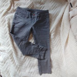 *SOLD* Grey Lola Skinny Jeans Cropped