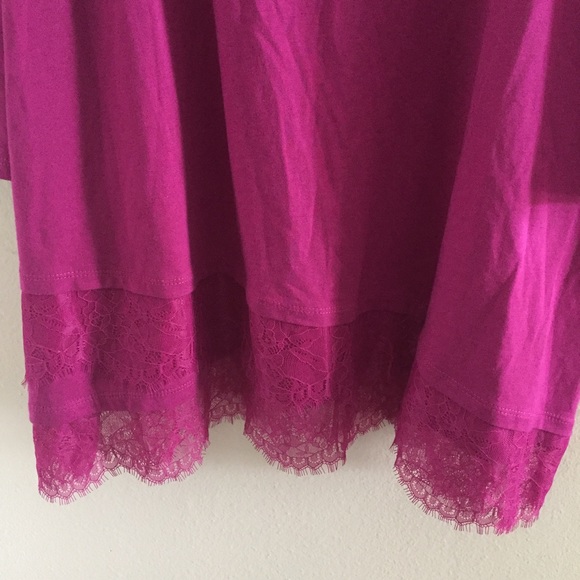 SALE New LANE BRYANT Size 26/28 Lace Hem Sleeves - Picture 3 of 7