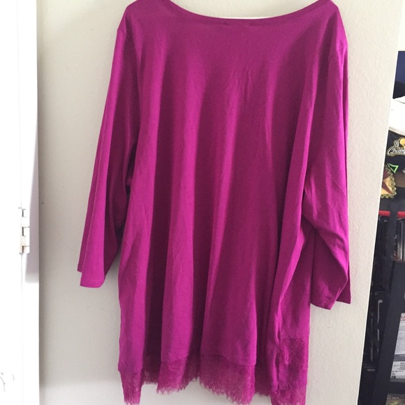 SALE New LANE BRYANT Size 26/28 Lace Hem Sleeves - Picture 6 of 7