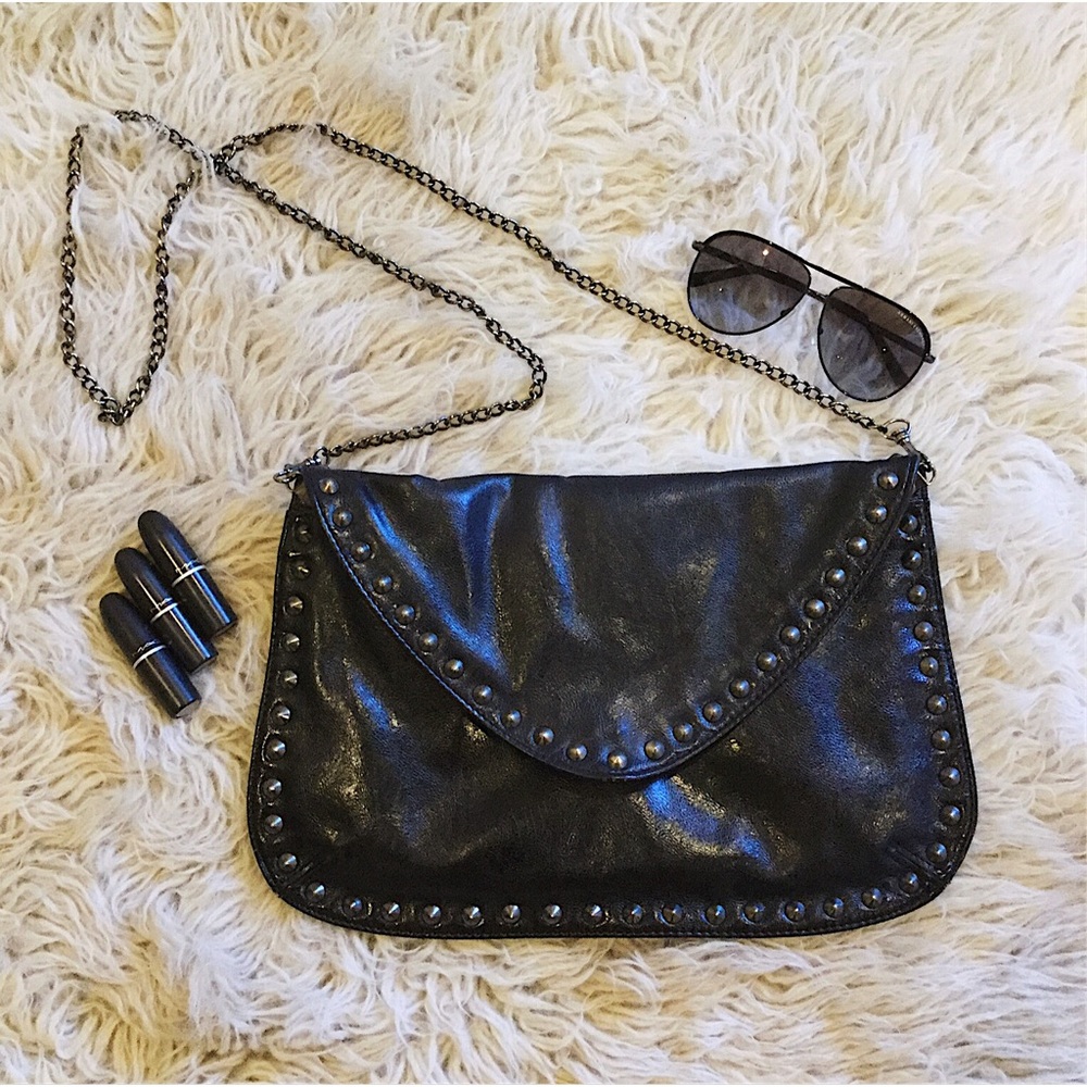 Steve Madden Black Leather Crossbody
