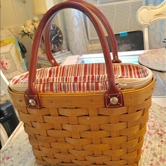 longaberger Handbags - Longaberger Boardwalk Basket Purse Tote