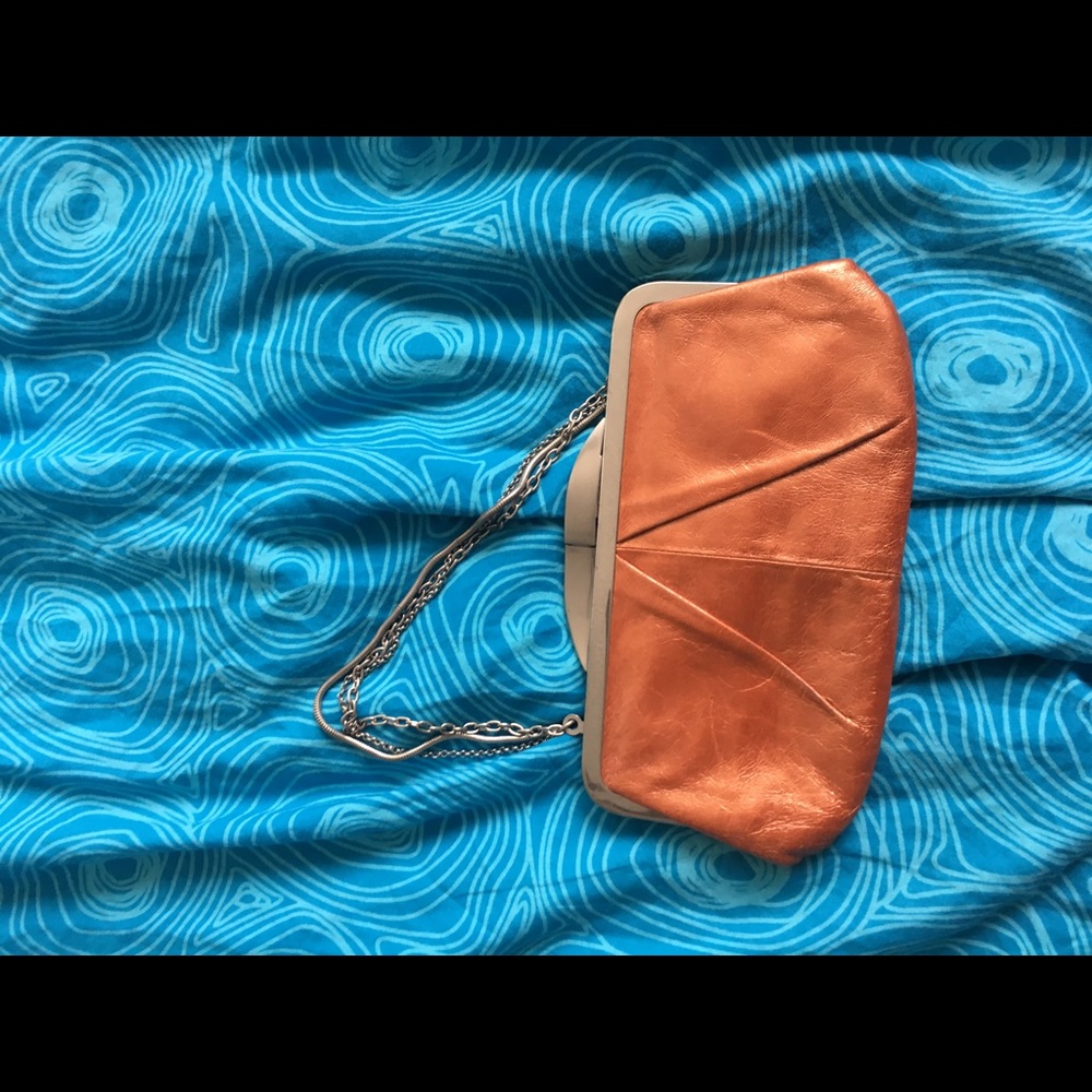 Orange hobo wallet
