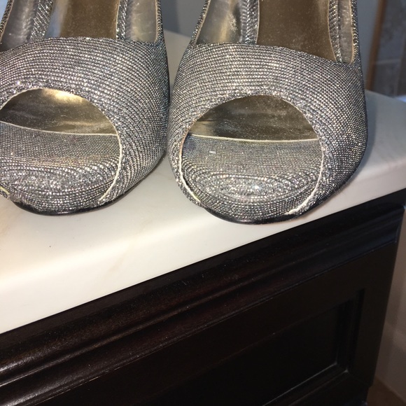 Glittery peeptoe heels - Picture 2 of 8
