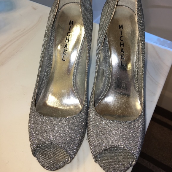 Glittery peeptoe heels - Picture 3 of 8