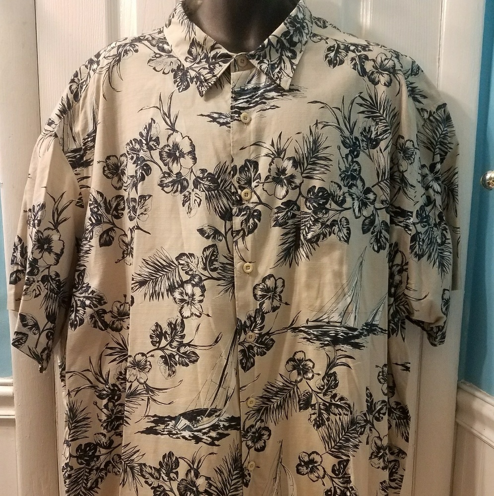4X Nautica Hawaiian Shirt