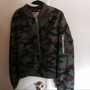 Camo Bomber Jacket