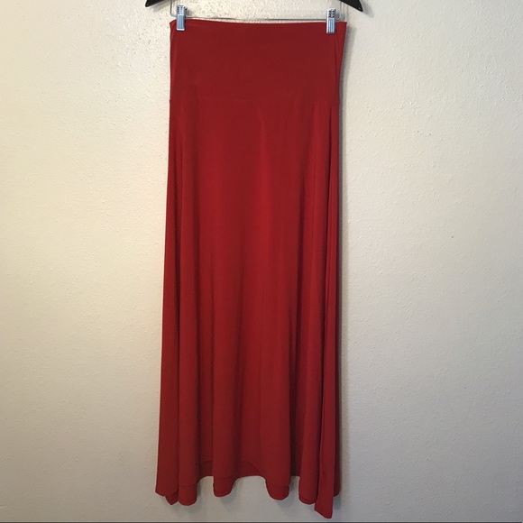 LuLaRoe Dresses & Skirts - LuLaRoe Solid Red Maxi Skirt Sz Small