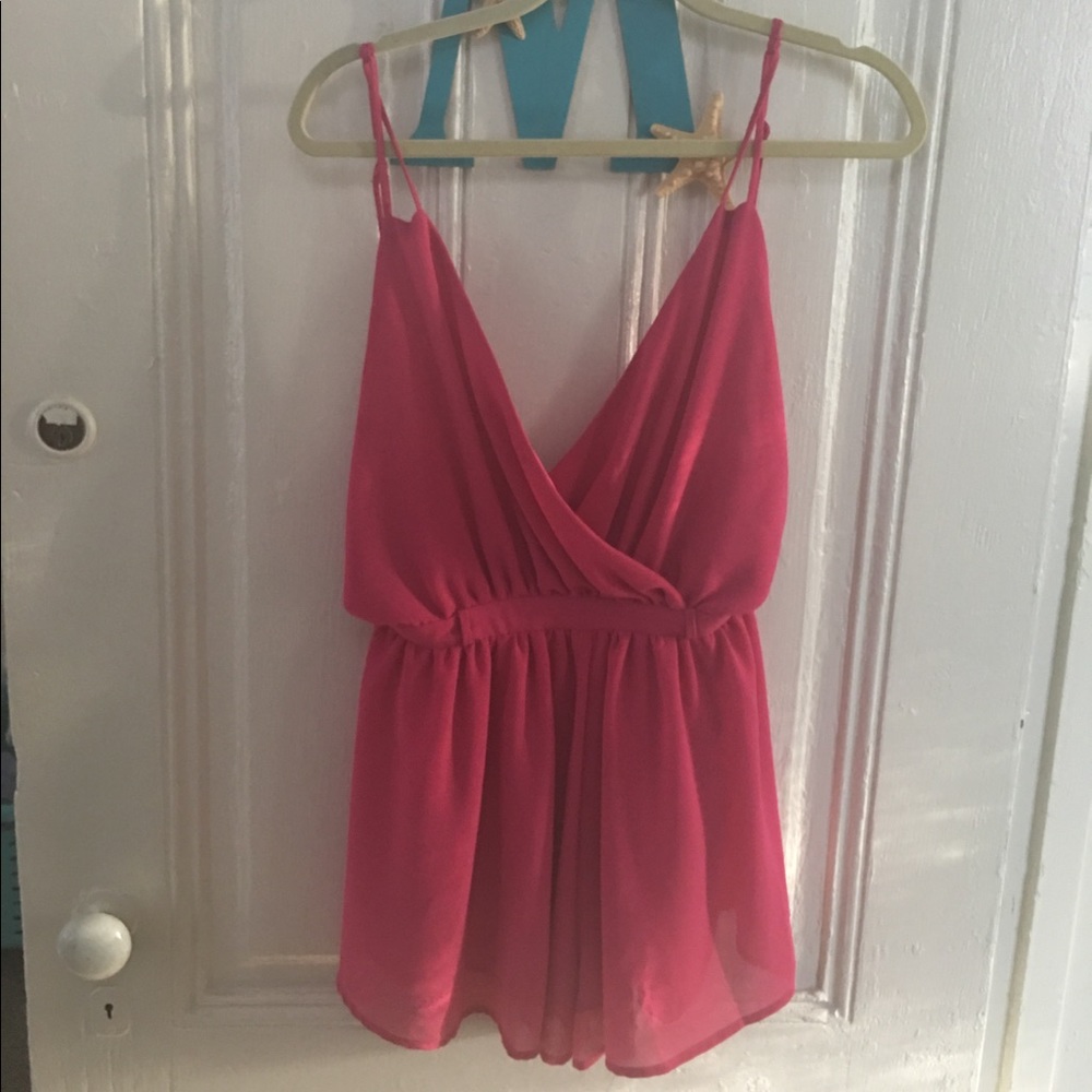 Adorable hot pink romper