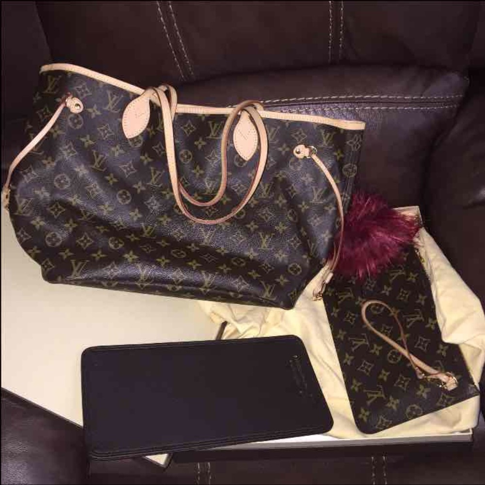 Authentic neverfull mm monogram
