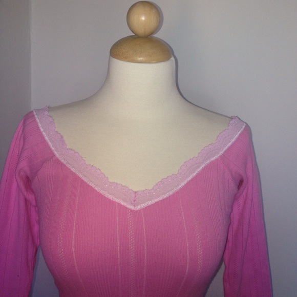 Lovely Mimi & Coco Pink Top with Lace Trim - Picture 3 of 6
