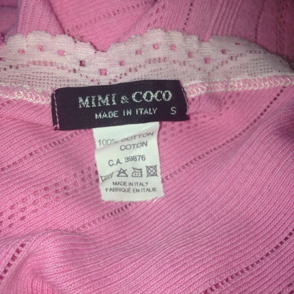 Lovely Mimi & Coco Pink Top with Lace Trim - Picture 6 of 6
