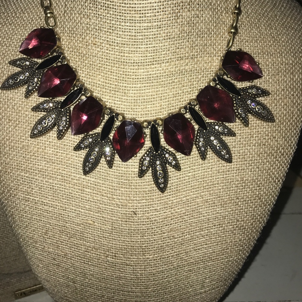 Fair isle collar necklace