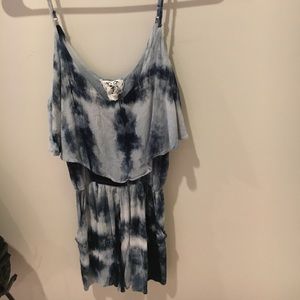 Blue Tie Dye Romper