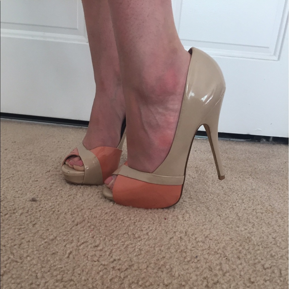 Salmon and Nude Heels