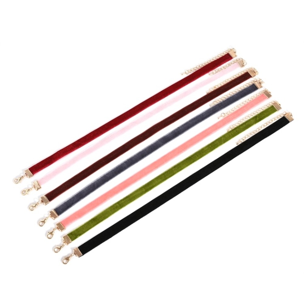 Soft velvet choker in a verity of colors