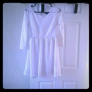 White lace dress