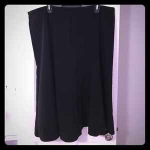 Black A line skirt