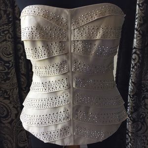 Embellished WHBM corset top!