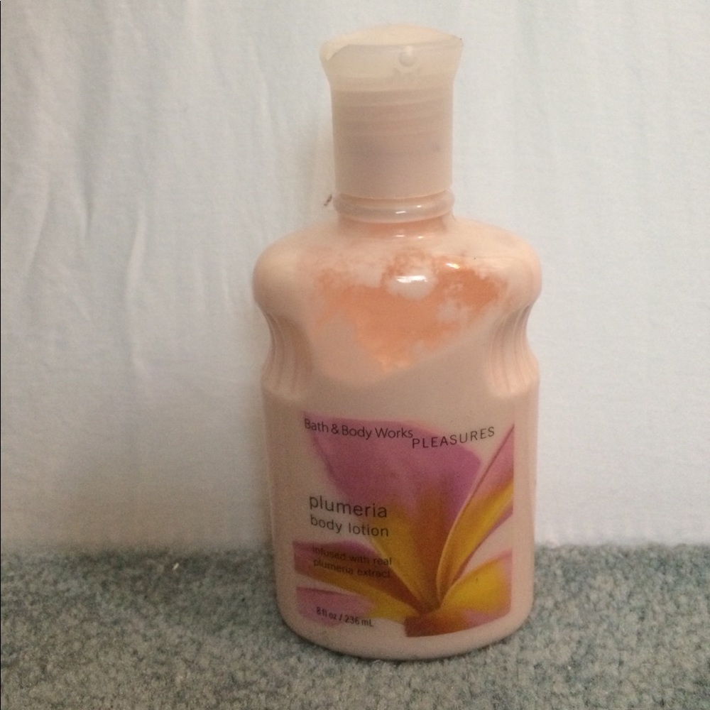 Used B&BW plumeria body lotion (no longer sold)